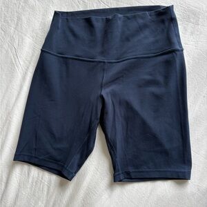 Lulu Lemon Align High-Rise Navy Bike Shorts